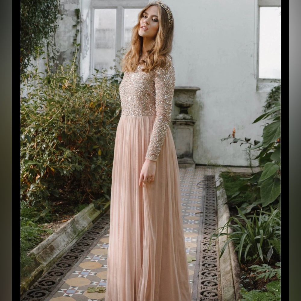 Maya Deluxe Petite Sequin Dress